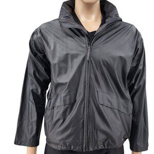 Helly Hansen Voss Hooded Waterproof Black Jacket HELOX+ Men's Medium